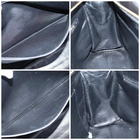 CHANEL Matelasse Chain Shoulder Bag Lamb Skin Black CC Auth - Picture 15 of 16